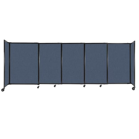 Versare StraightWall Sliding Portable Partition 11'3" x 4' Ocean Fabric 1448515